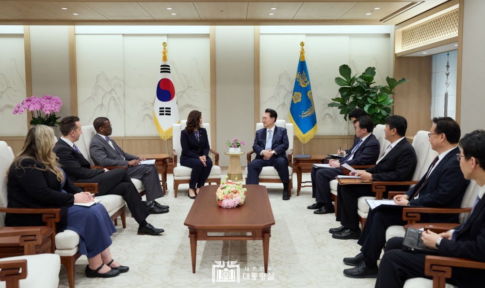 윤석열 대통령, 그레첸 위트머 미국 미시간 주지사 접견