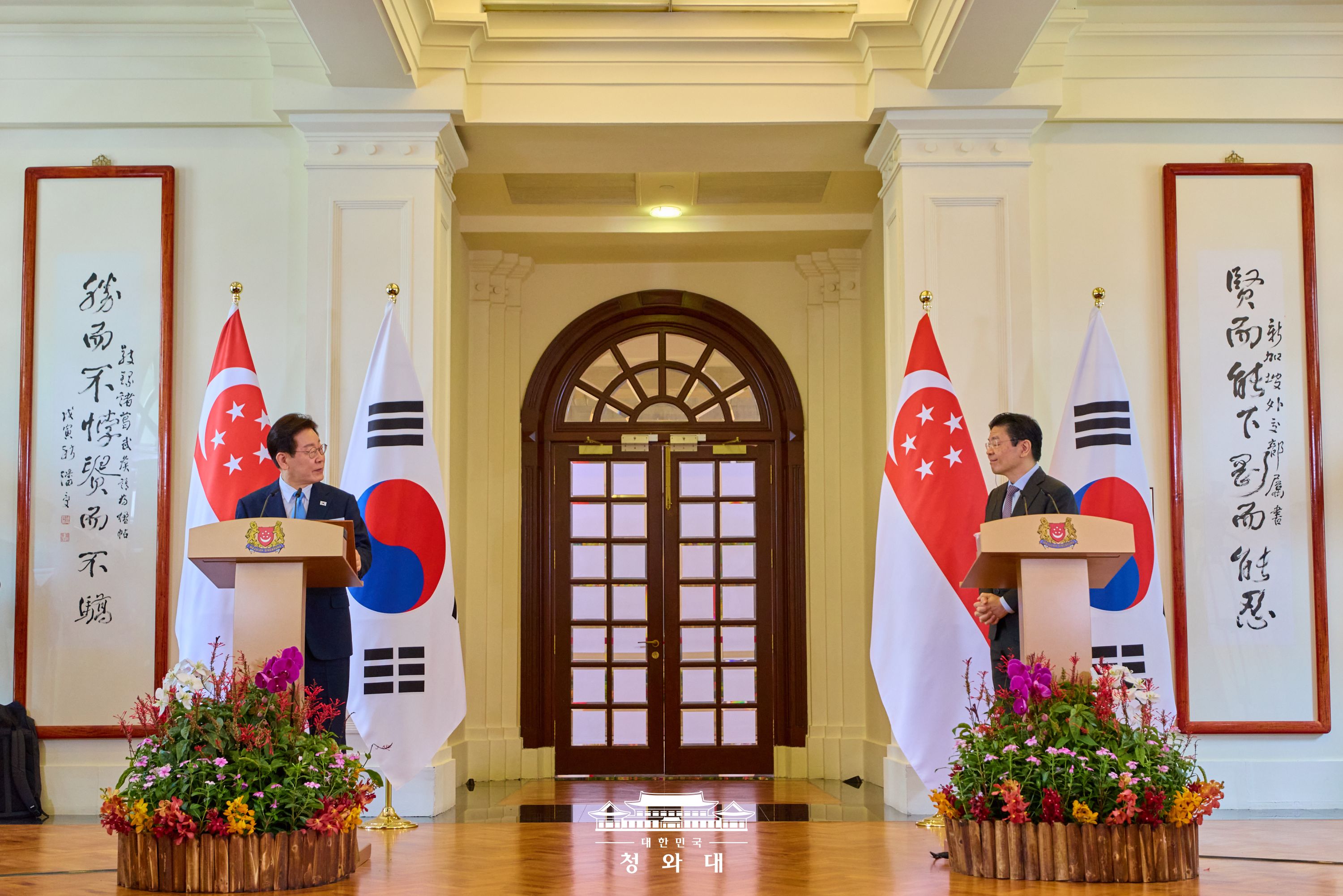 한-싱가포르 공동언론발표